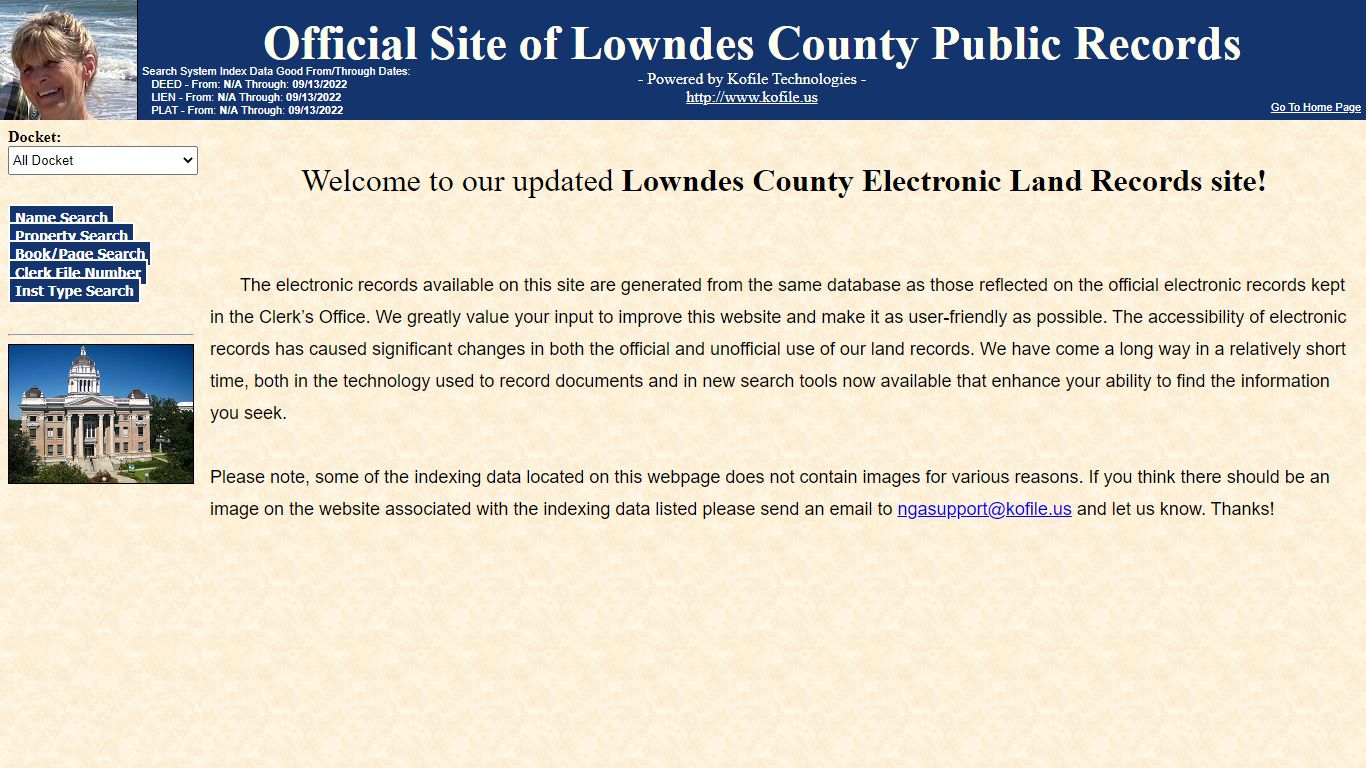 Official Site of Lowndes County Public Records - Kofile